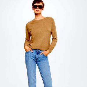 Mango fine knit sweater size large